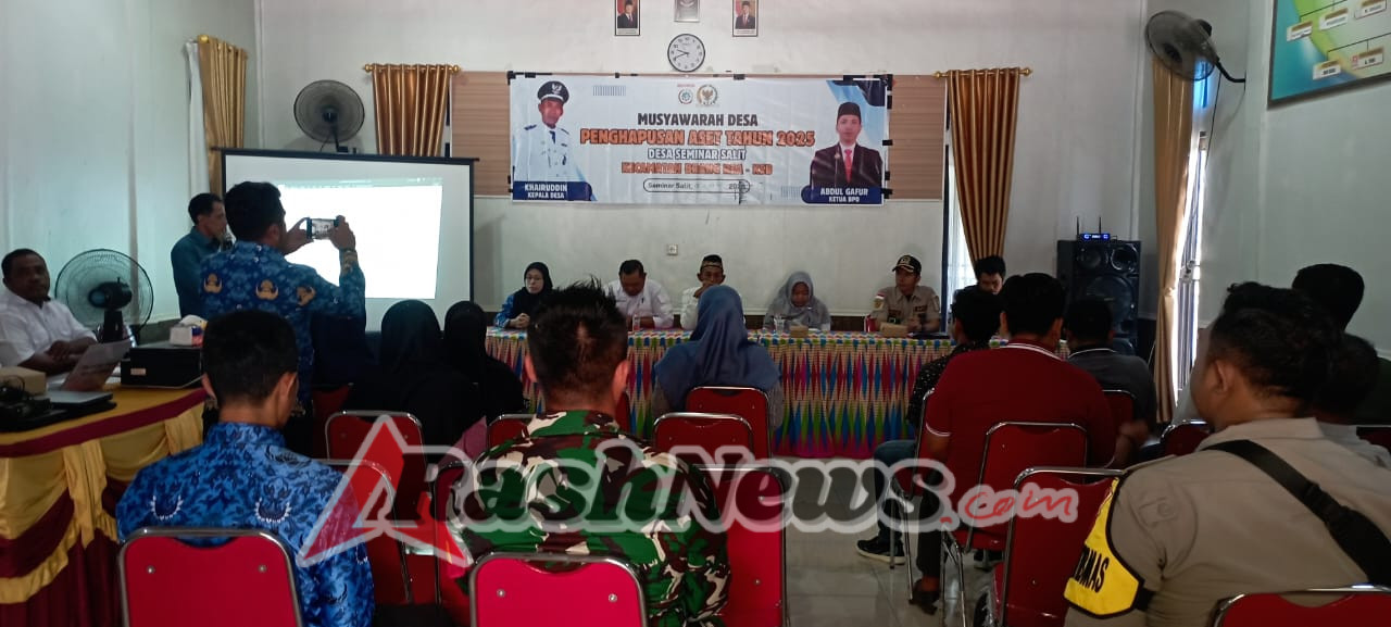 Babinsa Bersama Pemerintah Desa Seminar Salit Bahas Penghapusan Aset Secara Transparan