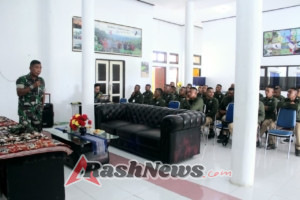 Wujudkan ASN Berintegritas, Kasdim 1601/Sumba Timur Beri Wawasan Kebangsaan kepada Polhut Sumba Timur