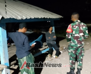 Wujud Kepedulian Teritorial, Babinsa Desa Soro Aktif Laksanakan Patroli Malam