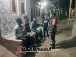 Serma Abdul Farid Tekankan Pentingnya Siskamling Bergantian Jaga Keamanan Desa Kara