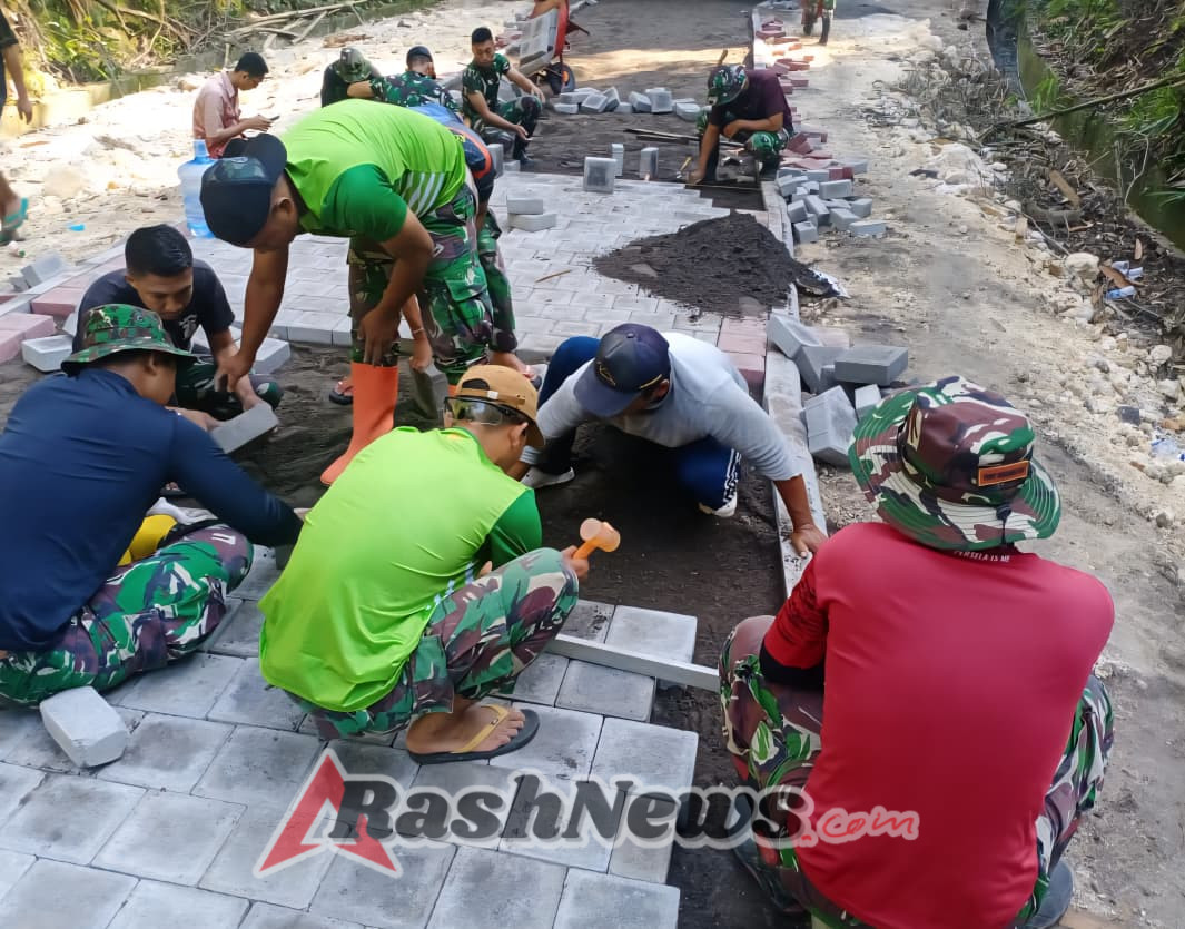 Pelaksanaan TMMD Ke-126 Kodim 1611/Badung Membangun Infrastruktur dan RTLH