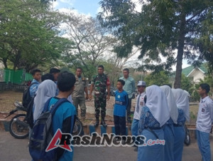 Kunjungan Babinsa Koramil 1614-03/Hu’u Bangkitkan Semangat Belajar Siswa SMA Negeri 1 Hu’u