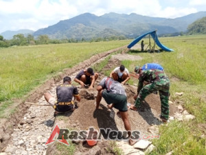 TMMD ke-126 Kodim 1625/Ngada Perkuat Infrastruktur Pertanian Lewat Proyek Irigasi di Riung Barat