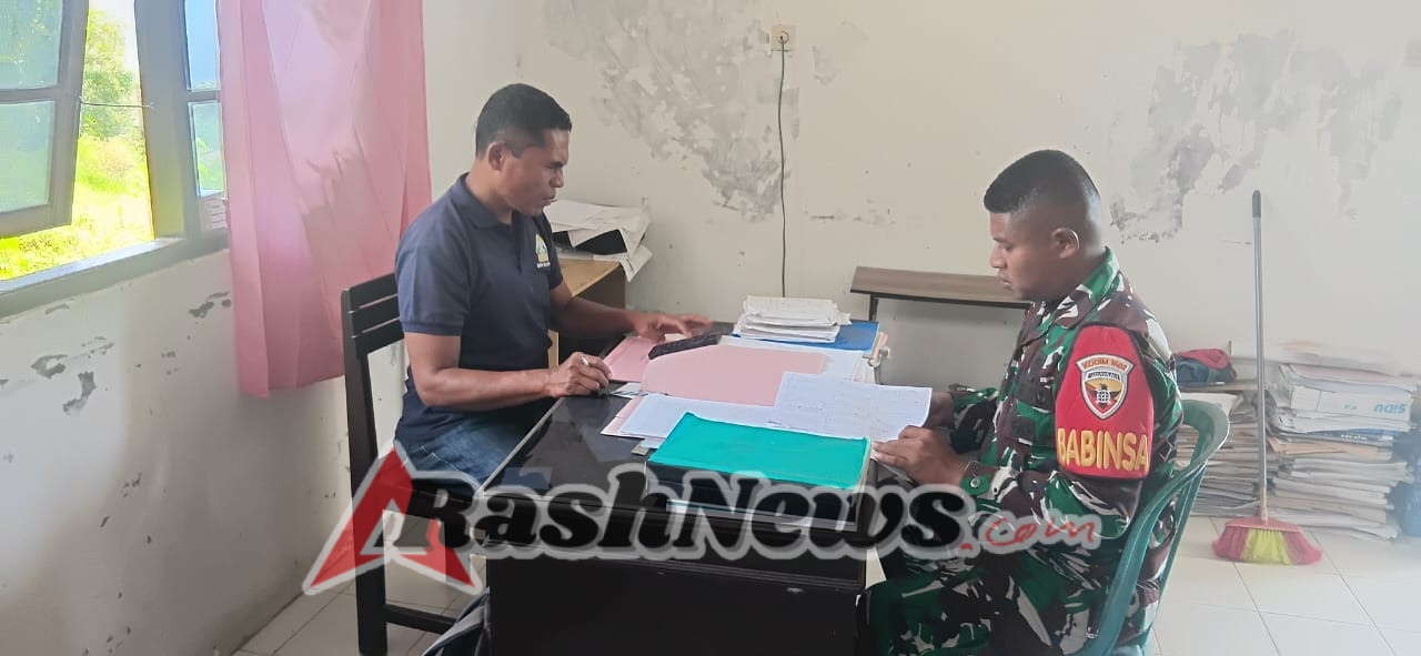 Tingkatkan Kemanunggalan TNI-Rakyat, Babinsa Wolojita Gelar Puldata Ter dan Pamwil