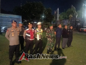 Kodim 1616/Gianyar Bersama Aparat Gabungan Gelar Patroli Antisipasi Gangguan Kamtibmas