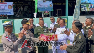 Silaturahmi Penuh Keakraban, Wakapolres Sikka dan Jajaran Rayakan HUT TNI Bersama Kodim 1603/Sikka