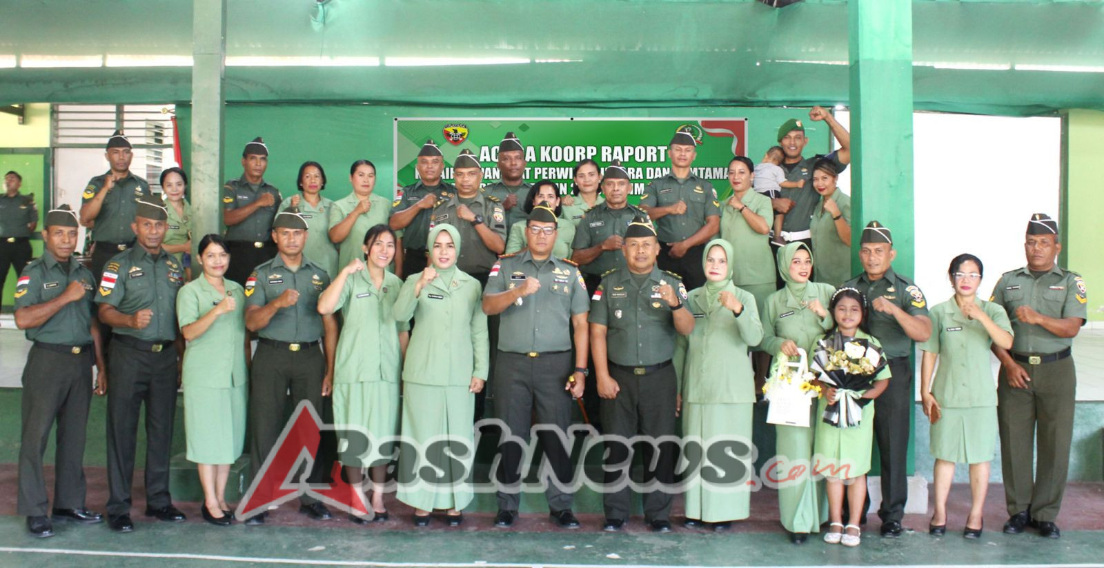 Kodim 1618/TTU Gelar Upacara Kenaikan Pangkat, Teguhkan Semangat dan Tanggung Jawab