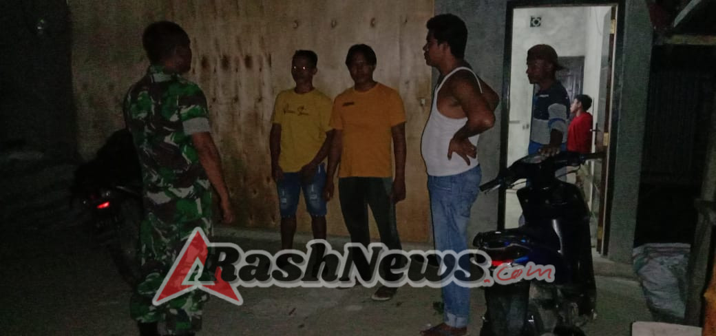 Babinsa Koramil Hu’u Gandeng Tokoh Masyarakat Amankan Lingkungan