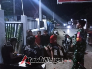 Himbauan Bahaya Narkoba dan Judi Disampaikan Saat Ronda Malam di Kecamatan Monta