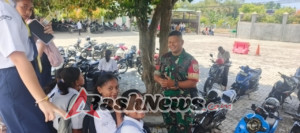Kodim 1602/Ende Perkuat Kemanunggalan TNI-Rakyat Lewat Kegiatan Komsos dengan Pelajar