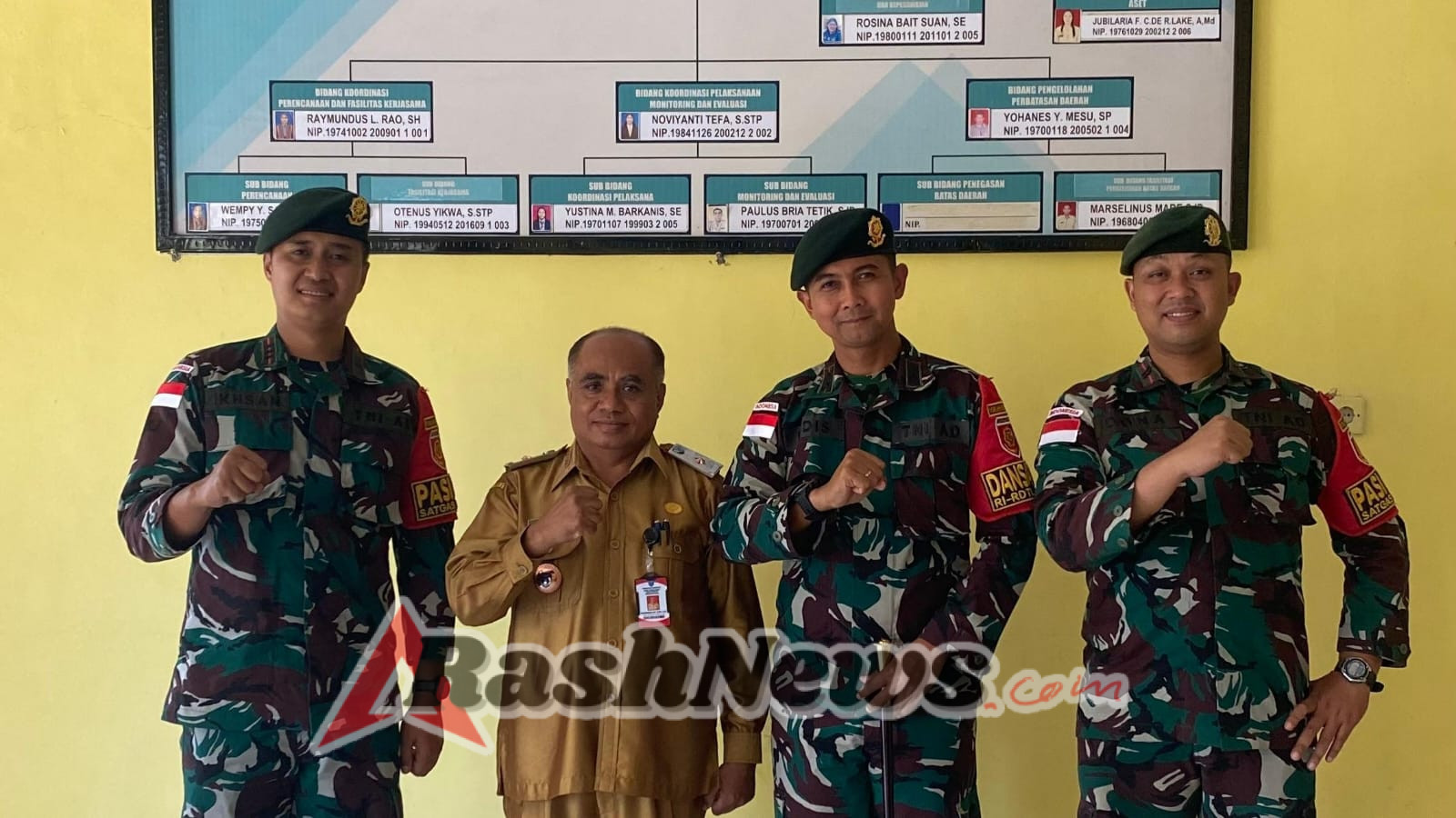 Sinergitas Antar Sektor, Dansatgas Pamtas Yonarhanud 2 Kostrad Kunjungi BPPD Kab. TTU