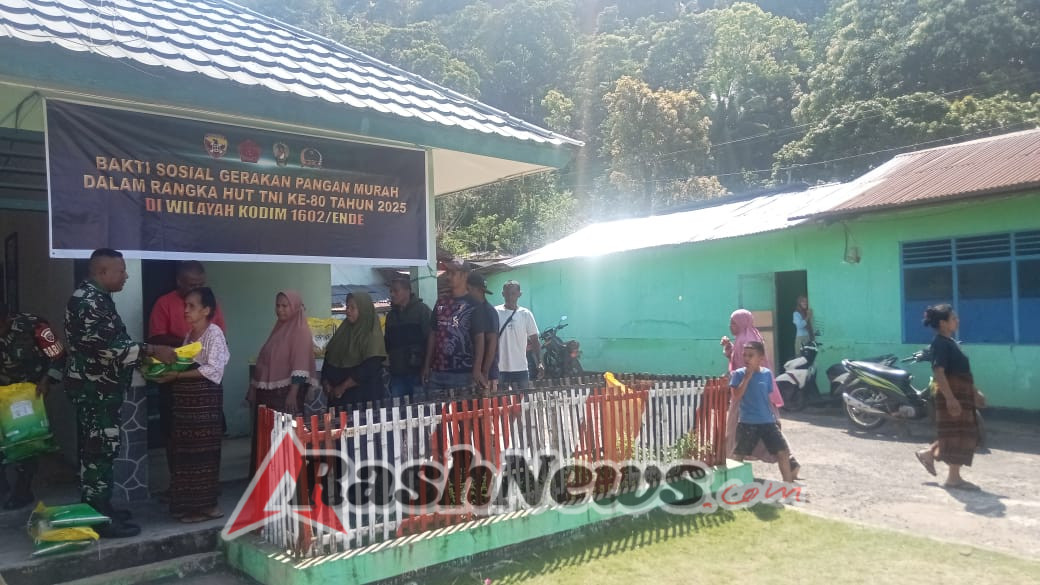 Wujud Nyata Ketahanan Pangan, Kodim 1602/Ende Salurkan Beras SPHP Sejak Agustus 2025
