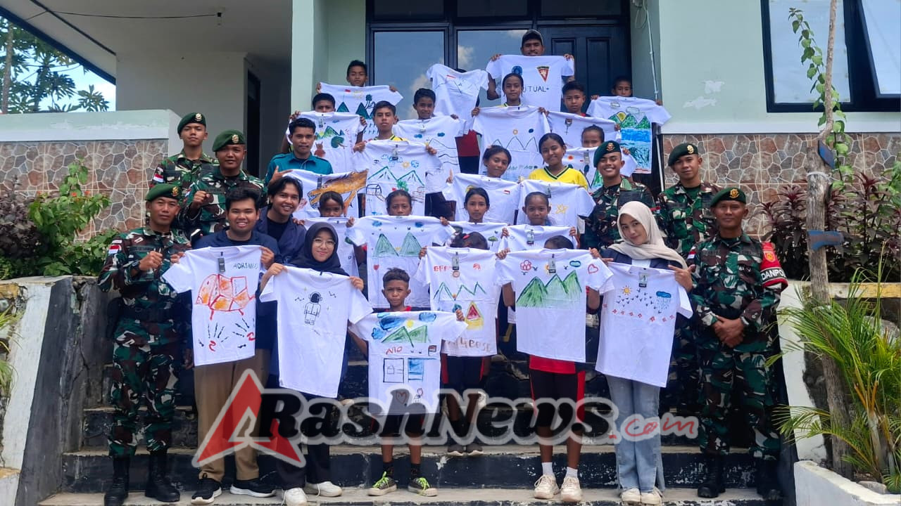 Sinergi TNI dan Mahasiswa IPB, Wujud Kepedulian Pendidikan di Pos Asulait