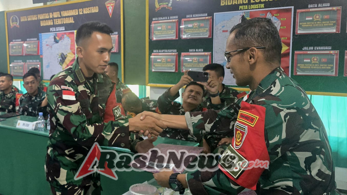 Satgas Pamtas Yonarmed 12 Kostrad Laksanakan Evaluasi dan Penghargaan, Tingkatkan Kinerja di Perbatasan
