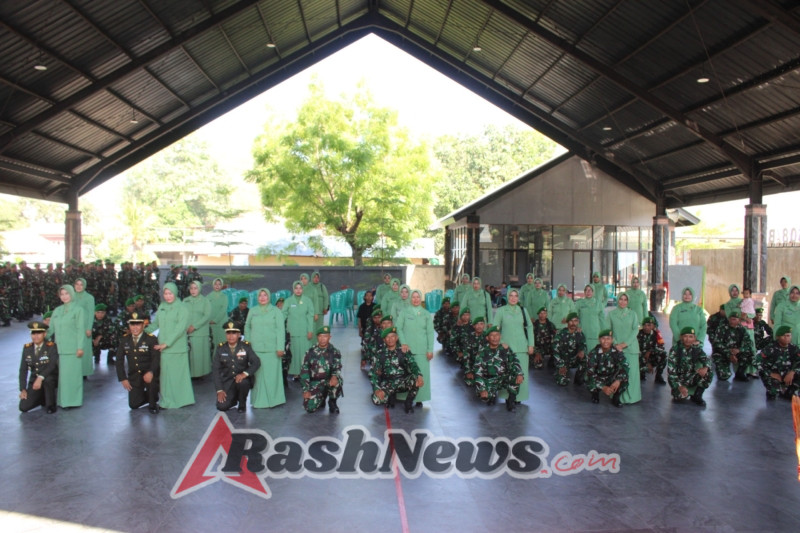 Kodim 1608/Bima Gelar Korps Raport Kenaikan Pangkat Dengan Suasana Khidmat dan Meriah