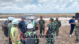 Pematokan Awal Yonif TP 876, Dandim Dampingi Tim Kemenhan di Lokasi Pembangunan