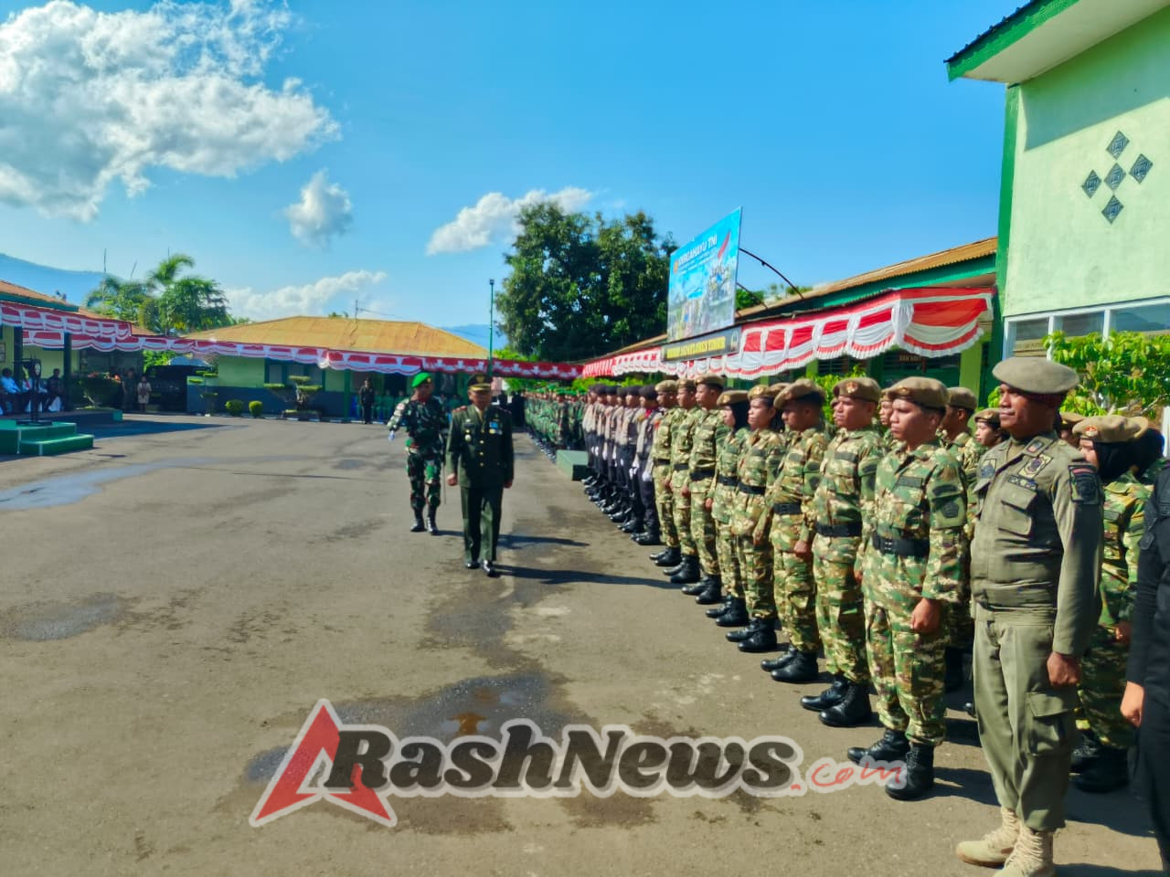 Kodim 1624/Flotim Rayakan HUT TNI ke-80 dengan Upacara, Lomba, dan Syukuran Bersama
