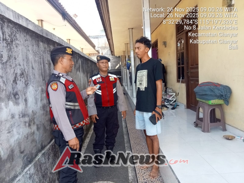 Pengawasan Penduduk Pendatang, Polsek Gianyar Perketat Pemeriksaan Identitas di Rumah Kost