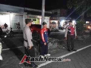 Jaga Kamtibmas, Polsek Blahbatuh Laksanakan KRYD Malam Di Pusat Keramaian
