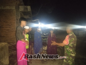 Empat Babinsa Jajaran Koramil 1608-05/Donggo Turun Langsung Amankan Wilayah Binaan