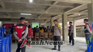 Satuan Samapta Polres Bangli Pastikan Kenyamanan Peribadatan Umat Kristiani di Gereja Marga Rahayu