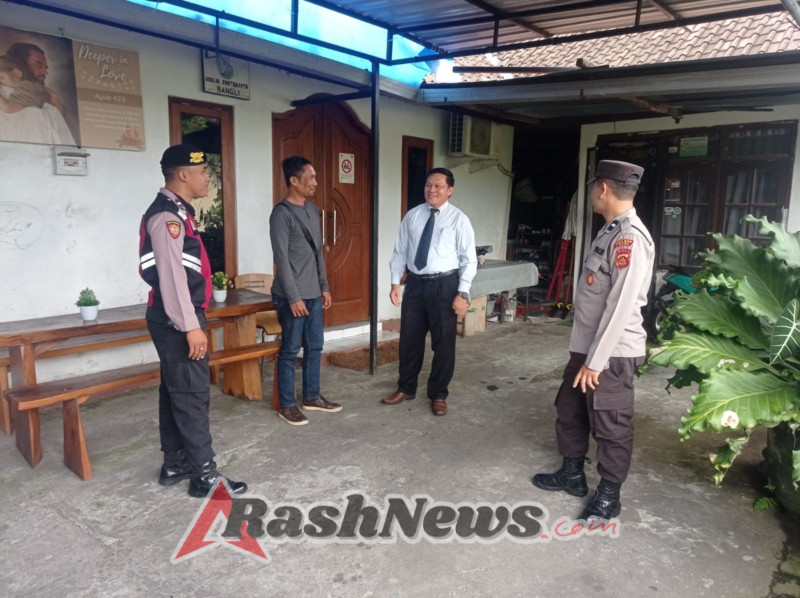 Beri Rasa Aman Kepada Umat Nasrani, Pawas Bersama Anggota Sambangi Tempat Ibadah PPI Sembung