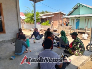 Babinsa Goa Tingkatkan Keamanan dan Edukasi Warga Soal Kebersihan Lingkungan