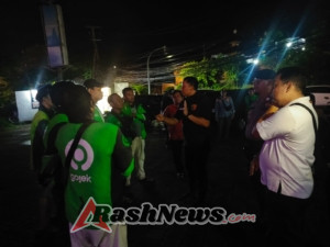 Polsek Kuta Utara Bersama Instansi Terkait Kembali Tertibkan Ojek Online Di Jalan Raya Petitenget