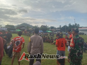 Pengamanan Babinsa Warnai Suksesnya Turnamen Karapan di Desa Sapugara Bree