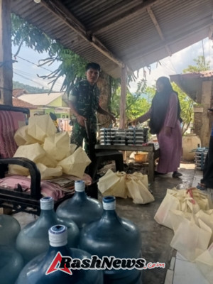 Program Makan Sehat Bergizi Sasar Balita di Dusun Pemongok, Babinsa Turun Langsung Awasi