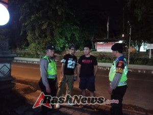 Polsek Dentim All Out Gelar BLP, Amankan Malam Akhir Pekan