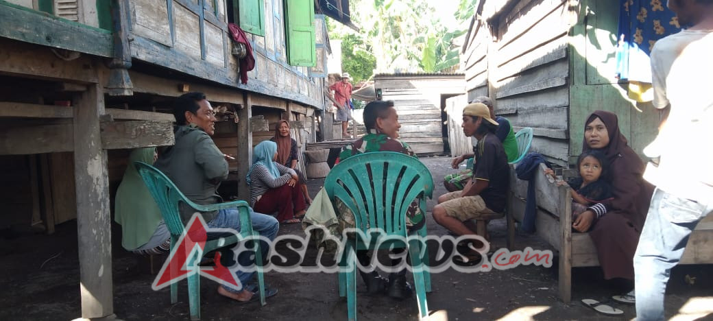 Kegiatan Teritorial Koramil Pekat Sentuh Warga Doropeti, Ajak Siaga Lingkungan