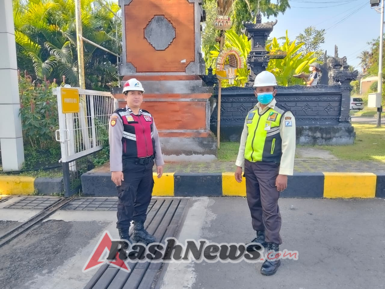 Unit Pam Obvit Sat Samapta Polres Karangasem Laksanakan Patroli di Depo Pertamina IT Manggis