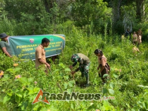 Peduli Alam, Kodim 1625/Ngada dan Siswa SMAN 2 Riung Barat Tanam Ratusan Pohon