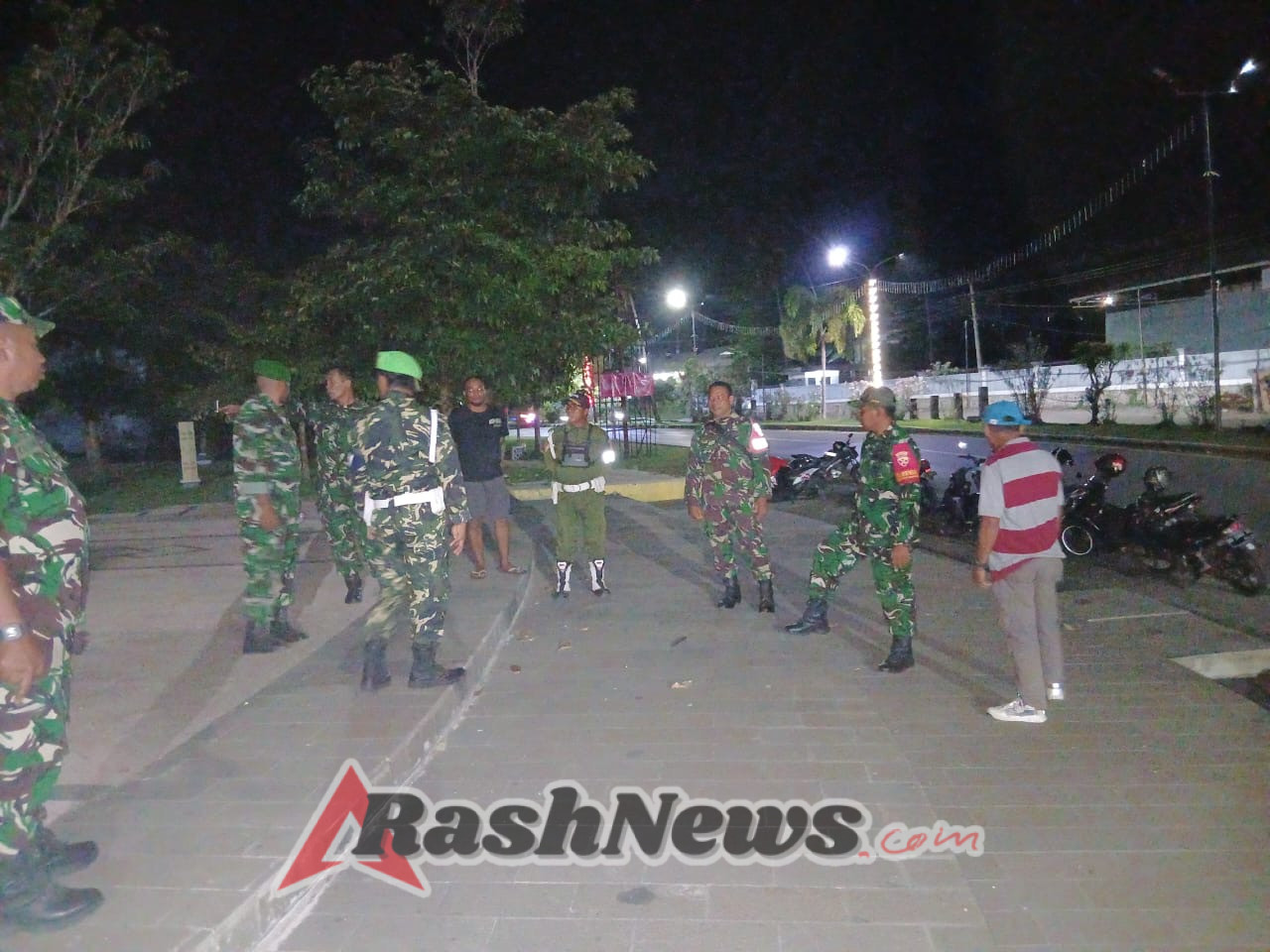 Koramil 01/Rasanae Ajak Masyarakat Aktifkan Ronda Malam Lewat Patroli Humanis