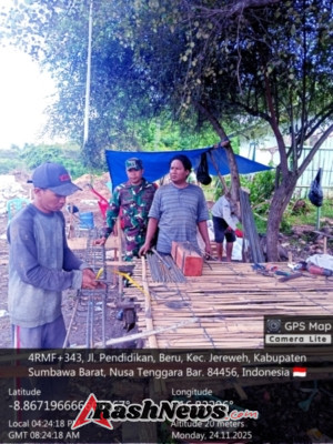 Pembangunan Koperasi Merah Putih di Desa Belo Didukung Langsung Babinsa, Targetkan Manfaat Maksimal bagi Warga