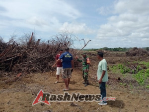 Pembangunan K-SIGN Terus Digenjot, Babinsa Turun Tangan Atasi Kendala Batas Lahan