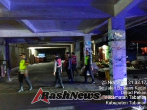 Blue Light Patrol Polres Tabanan Sisir Titik Keramaian, Wujudkan Keamanan Malam Kondusif