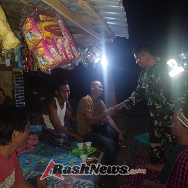 Apel Malam Koramil Woha Tegaskan Komitmen Pengamanan Wilayah Melalui Patroli Terpadu