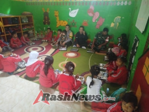 Serda Rahman Pastikan Program MSG di TK Mulya Berjalan Aman dan Lancar