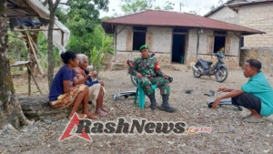 Babinsa Kopka Miguel Perkuat Kedekatan dengan Warga Perbatasan Naekake A