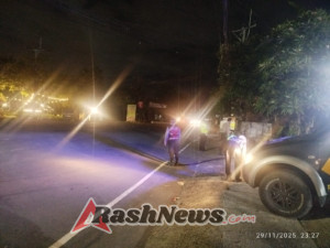 Atensi Akhir Pekan, Blue Light Patrol Polsek Dentim Sasar Titik Rawan Kamtibmas