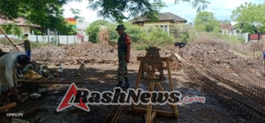 Koramil 1628-04/Poto Tano Awasi Progres Pembangunan KDKMP di Wilayah Binaan