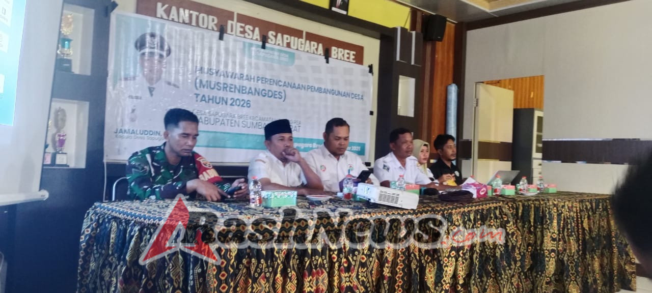 Perkuat Partisipasi Masyarakat, Musrenbangdes Sapugara Bree Diikuti Babinsa dan Unsur Pemerintahan