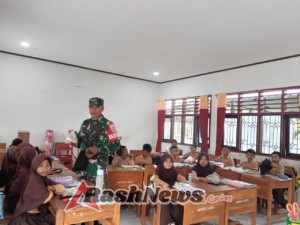 Program MSG di SDN 2 Jereweh Sukses, Babinsa Turun Langsung Lakukan Pendampingan