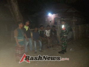 Patroli Siskamling di Desa Ndano Na’e Berlangsung Aman, Situasi Wilayah Terpantau Kondusif