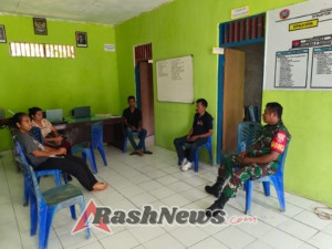 Serka Piter Kase Laksanakan Pamwil dan Komunikasi Sosial, Warga Desa Riaraja Antusias