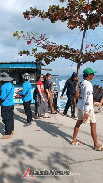 Bersama Jaga Kamtibmas, Koramil Nusa Penida Bersinergi Gelar patroli Pelabuhan