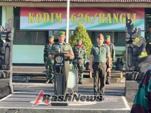 Momentum Upacara Bendera di Kodim 1626/Bangli, Perkokoh Persatuan dan Jiwa Korsa Prajurit