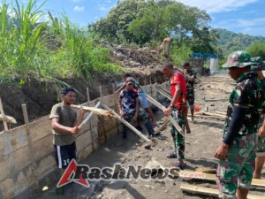 Bendungan Panondiwal Kian Kokoh, TMMD ke-126 Kodim 1625/Ngada Rampungkan 89% Pekerjaan Rehabilitasi